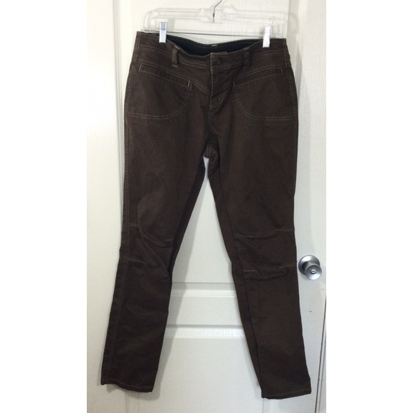 Kuhl Pants - Kuhl‎ Pants Womens 10 Brown Hiking Camp Climb Gorpcore Outdoor Casual Knee